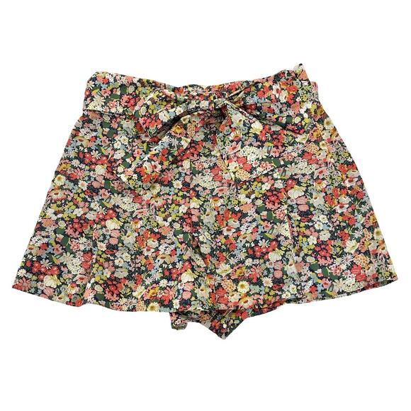 J. Crew Pants - J.Crew Floral Shorts Size 8 Liberty Fabric Multicolor High Waist Bow Belted